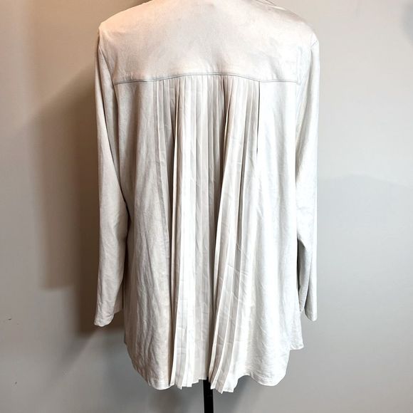 Chico's Cream Open Front Cardigan - Picture 5 of 7